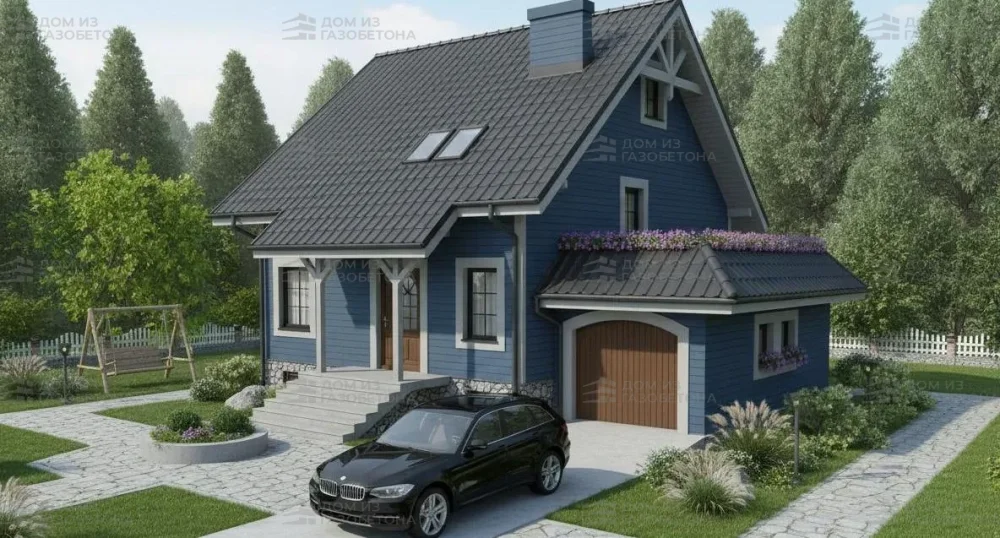 Проект Двухэтажный дом 12 на 11, 155 м2