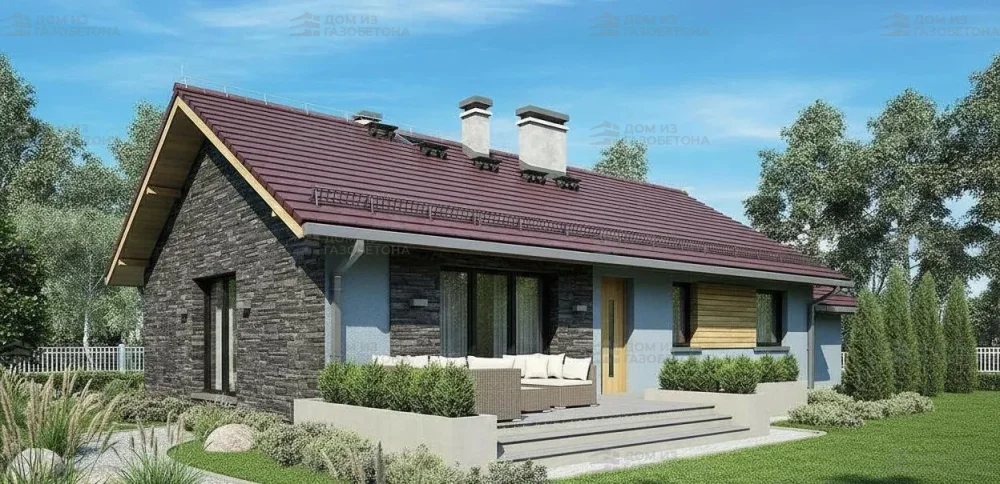 Проект Одноэтажный дом 18 на 9, 120 м2