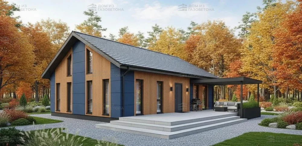 Проект Одноэтажный дом 17 на 18, 212 м2