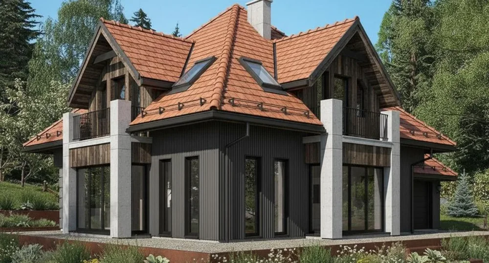 Проект Двухэтажный дом 11 на 18, 170 м2