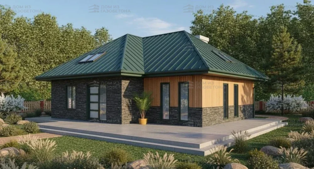 Проект Двухэтажный дом 12 на 12, 175 м2