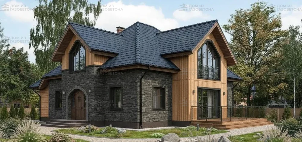 Проект Двухэтажный дом 15 на 18, 235 м2