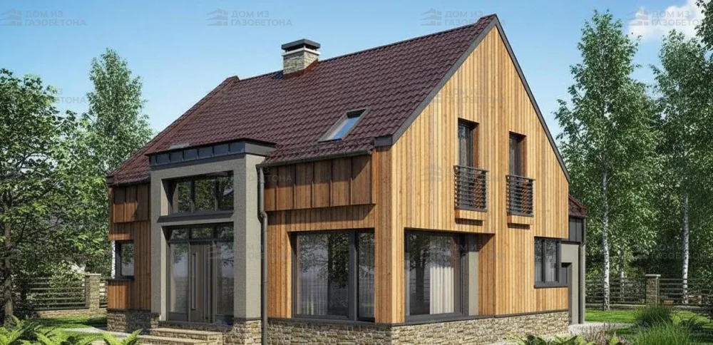 Проект Двухэтажный дом 17 на 11, 196 м2