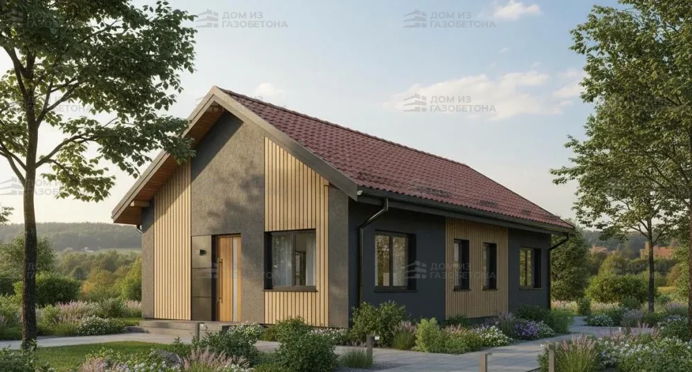 Проект Одноэтажный дом 12 на 10, 97 м2